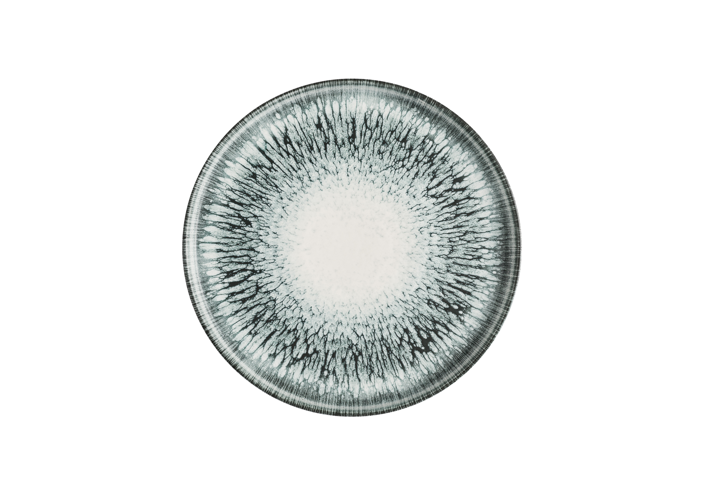 Churchill, Inked Lumé : Midnight Blue - Teller flach m. erhöhten Rand, 26 x 2 cm