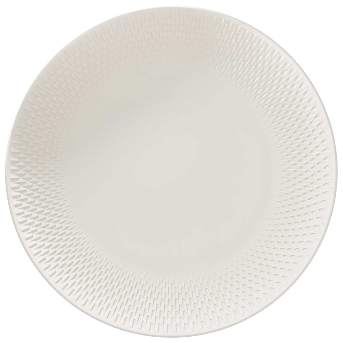 Bauscher, Purity Reflections : Teller flach rund coup Relief, bonewhite, 31 cm