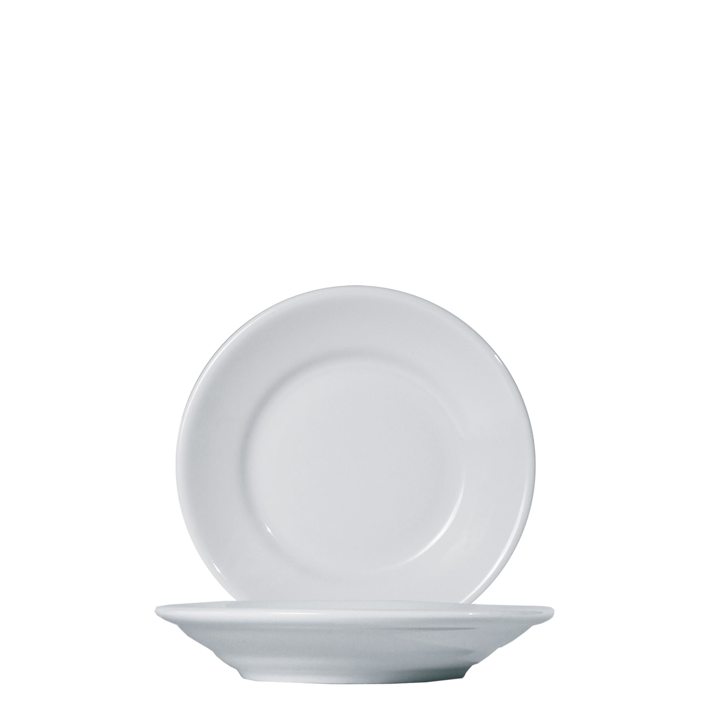 Saturnia, Tivoli - Teller flach Fahne, weiss, uni, 23,5 cm