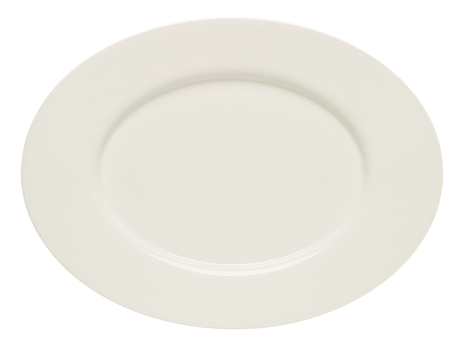 Bauscher, Purity - Platte oval Fahne, bonewhite, uni, 24 cm