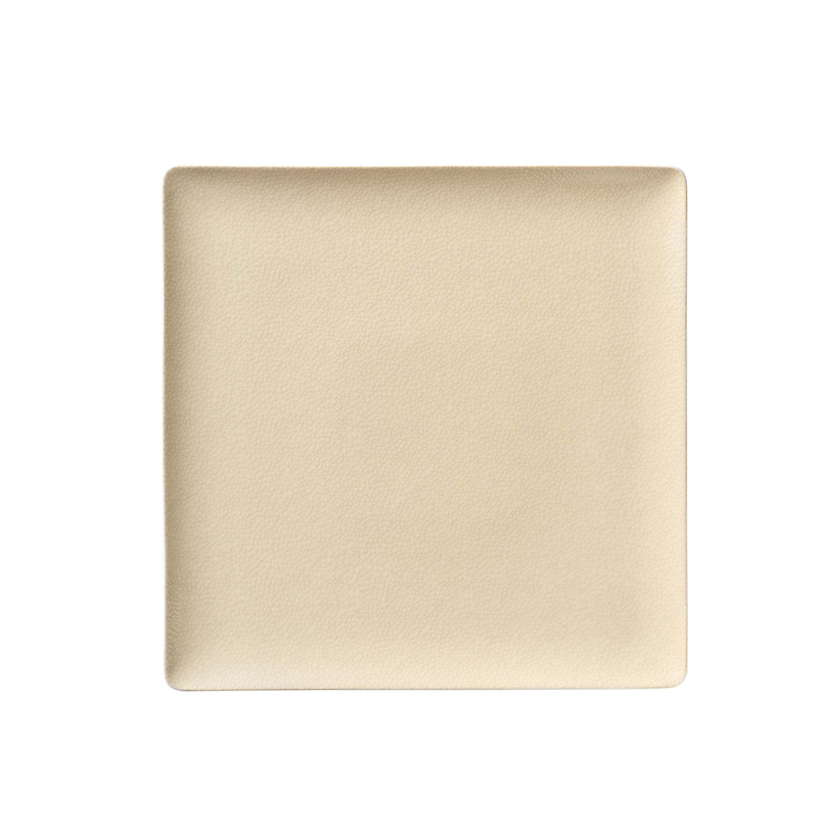 Bauscher, Purity : 425782 Pearls Champagne - Teller flach quadratisch Coup, bonewhite, 20 x 20 cm