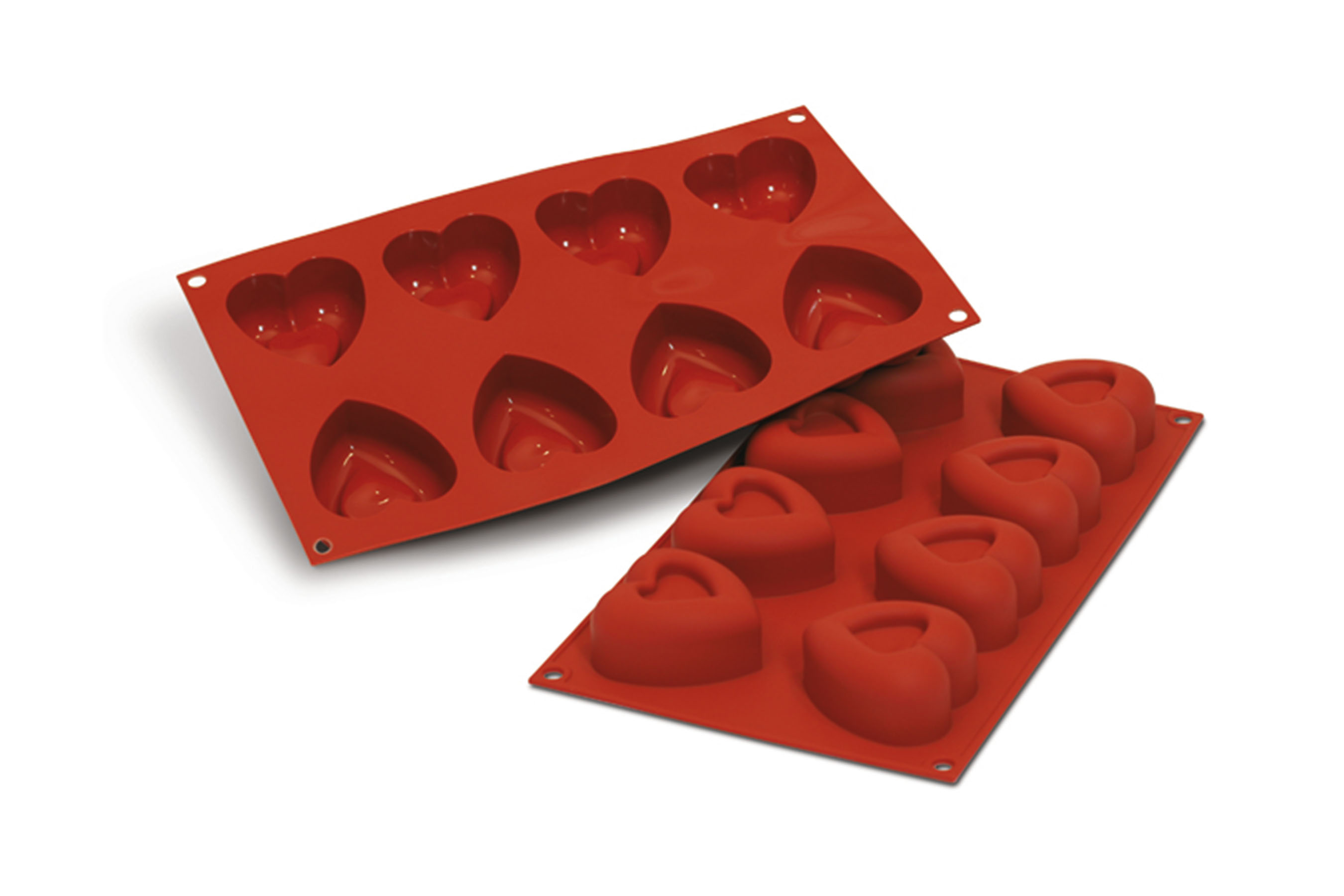 Silikon - Backform Herz Passion, D: 64 x 62 mm, H: 32 mm