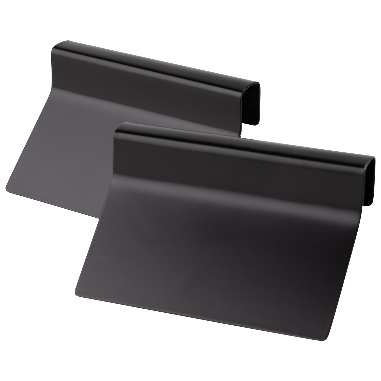 Beschriftungsschilder SUPERBOX, 2er-Set, Metall schwarz, 8 x 1,5 x 5,5 cm