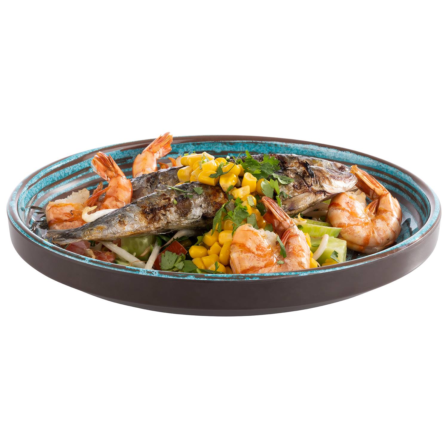 Teller CANCUN, Melamin, D: 23 cm, H: 3,5 cm