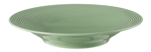 Seltmann Weiden, Beat : Salbeigrün - Suppenteller rund mit Relief, 22,5 cm/ 0,4 ltr.