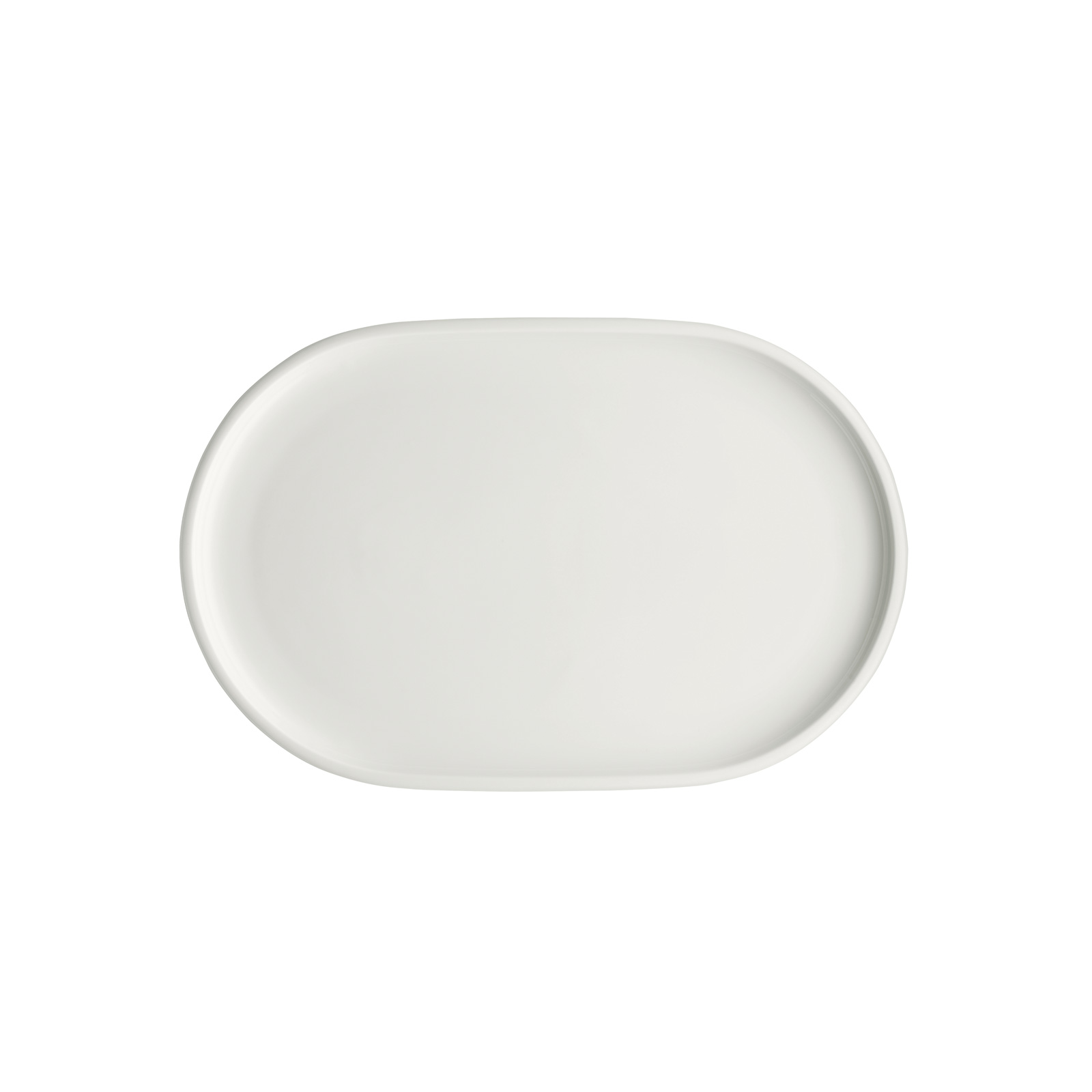 Schönwald, Shiro - Platte oval, coup, uni, weiss, 23 x 16 cm