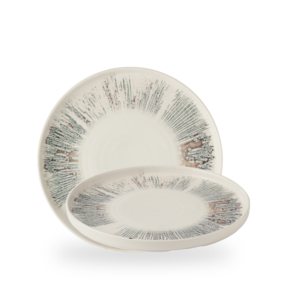 Churchill, Inked Lyra : Pink - Teller flach m. erhöhten Rand, 26 x 2 cm