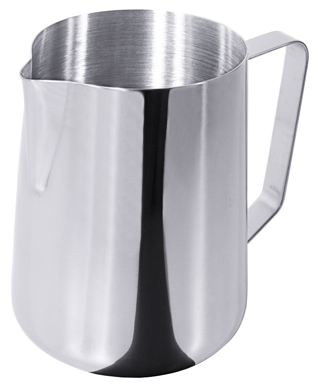 Milch-/Wasserkanne, Edelstahl, I: 2 ltr., H: 18 cm