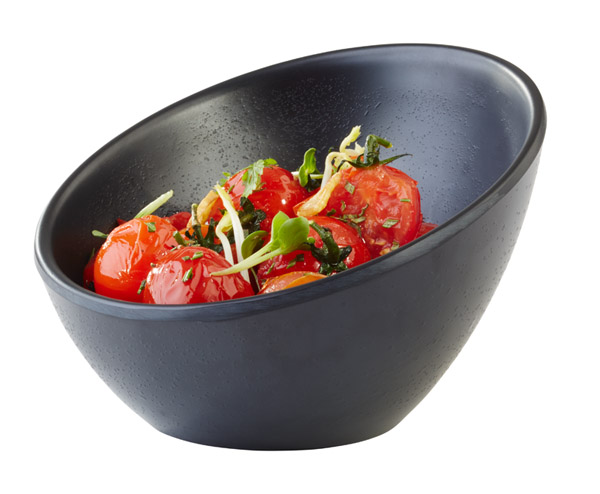 Schale ZEN D: 10 cm, H: 7 cm, 0,08 ltr., Melamin, schwarz, Steinoptik