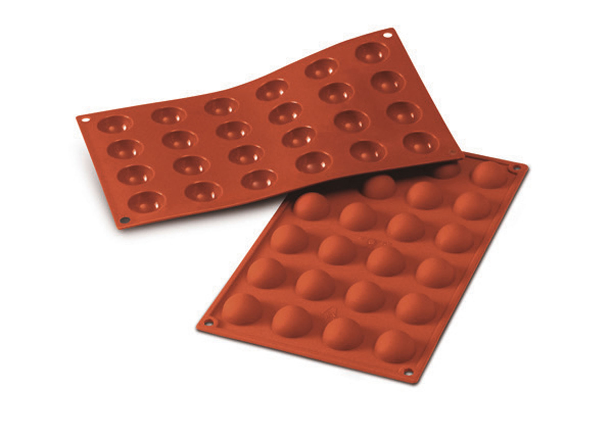 Silikon - Backform, Halbkugel Mini, D: 30 mm, H: 15 mm