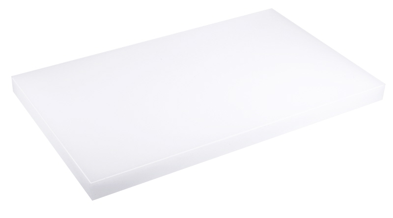 Schneidbrett GN 1/1, weiß, LDPE, mit Füßchen, 53 x 32,5 cm