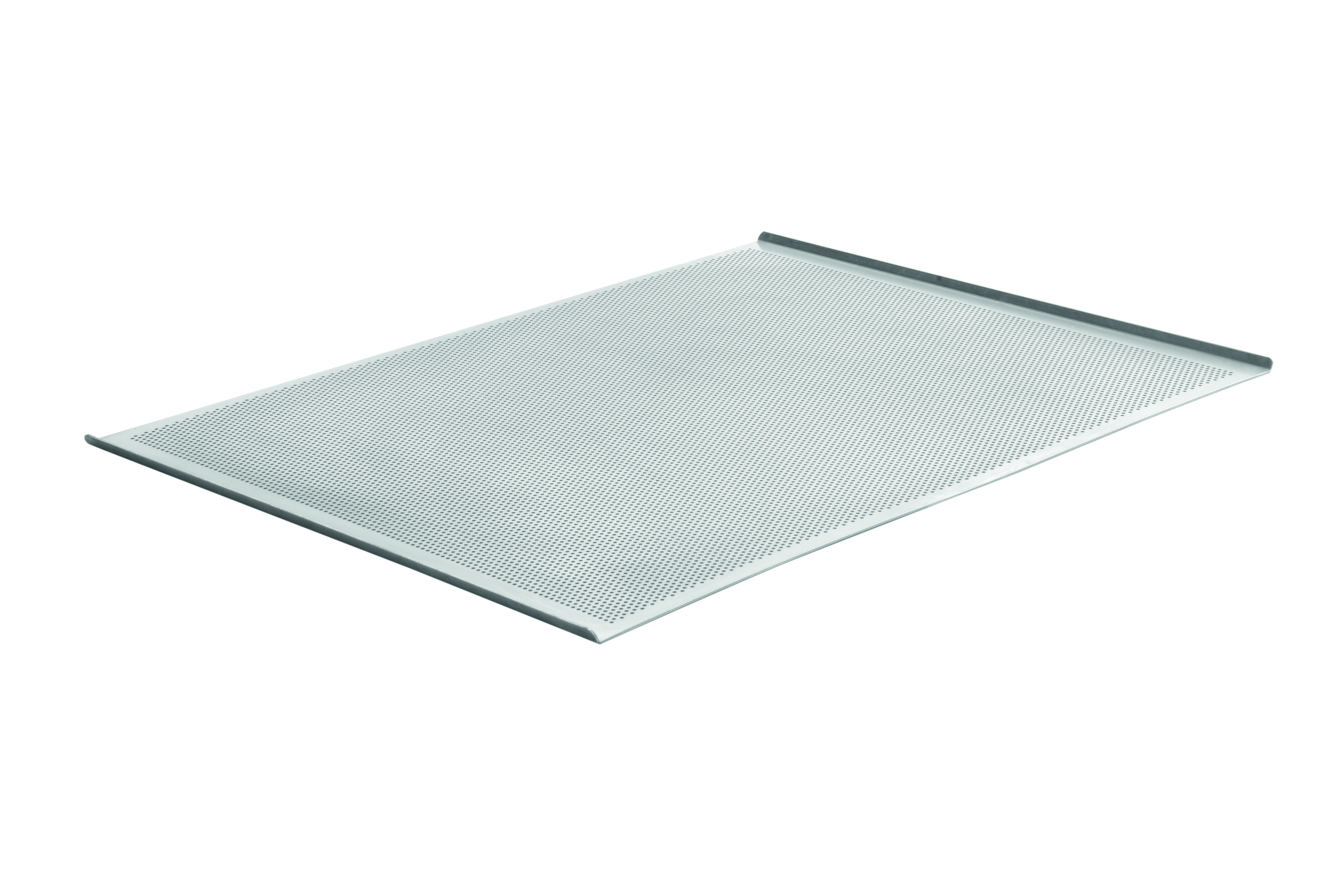 Lochblech, Aluminium, 2 Seiten 70°, lange Seiten offen, Lochung 3 mm, 780 x 580 mm