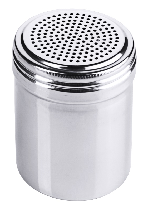 Streuer ohne Griff, I: 0,3 ltr., D: 7 cm, H: 9,5 cm, Edelstahl