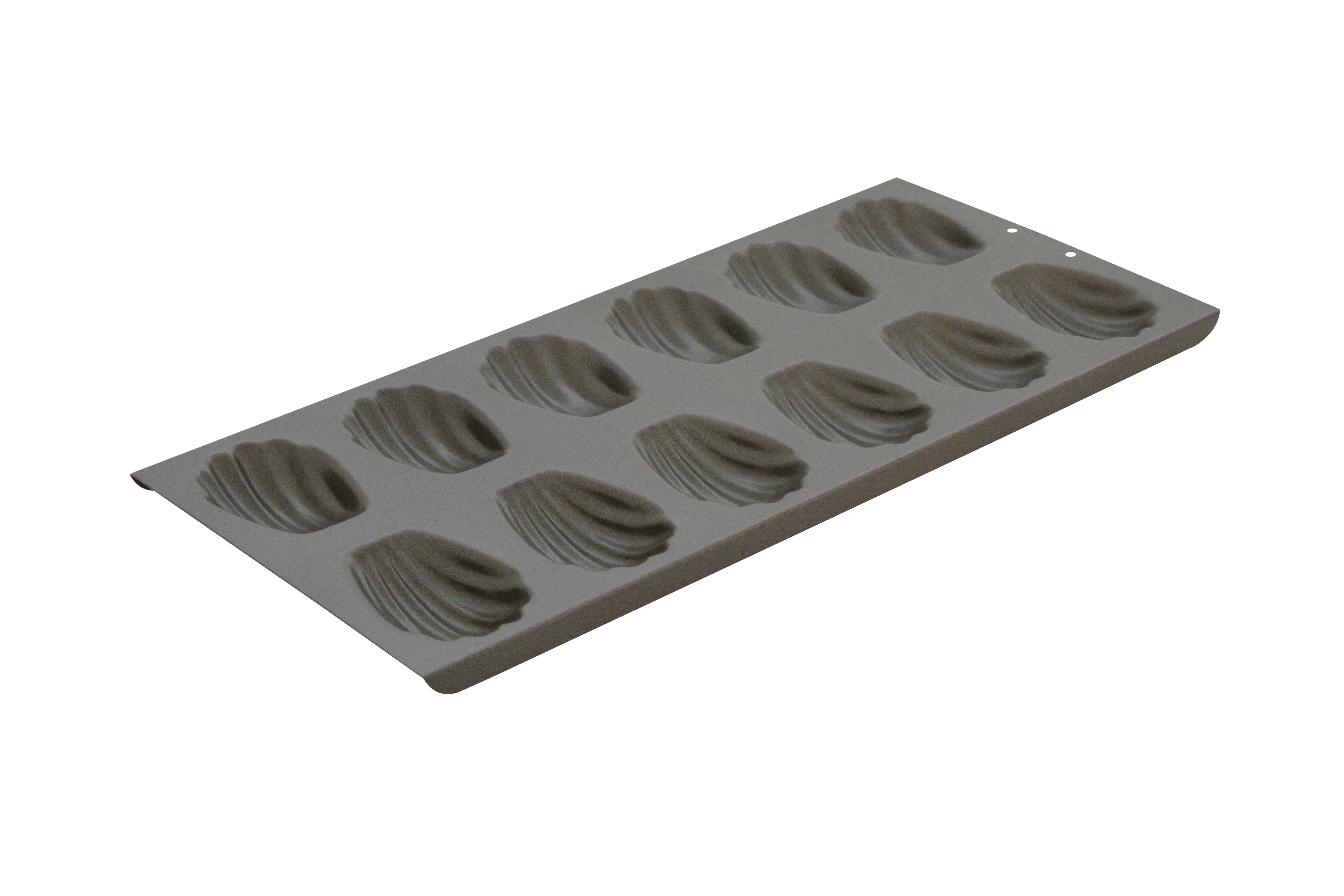 Madeleine gross, 12 Form 77 x 52 mm, Stahl, 405 x 195 x 19 mm