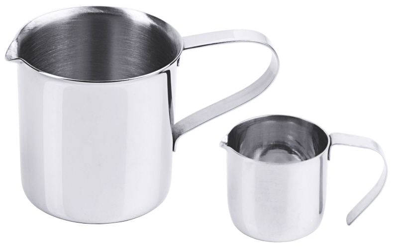 Sahnekännchen, geschlossener Griff, Edelstahl, I: 0,03 ltr., D: 3,5 cm, H: 3,5 cm