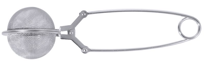 Teebrühsieb, aufklappbar, fein, Edelstahl, L: 17,5 cm, D: 6,5 cm
