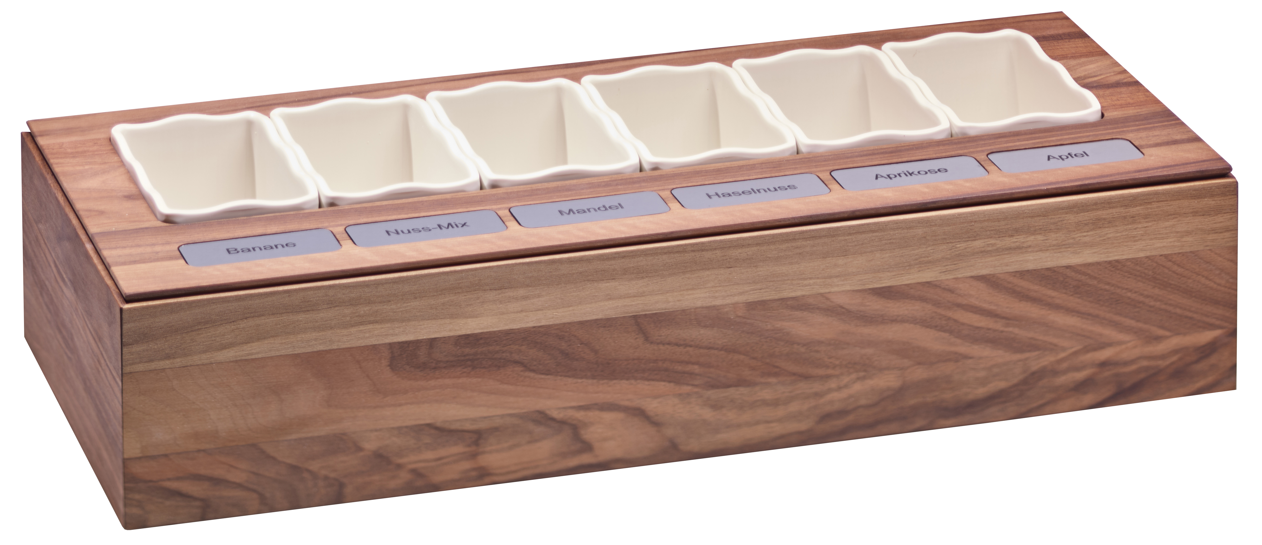 BOX Brain Food Walnut, Farbe: Wallnuss natur, T: 250 mm, B: 565 mm, H: 120 mm