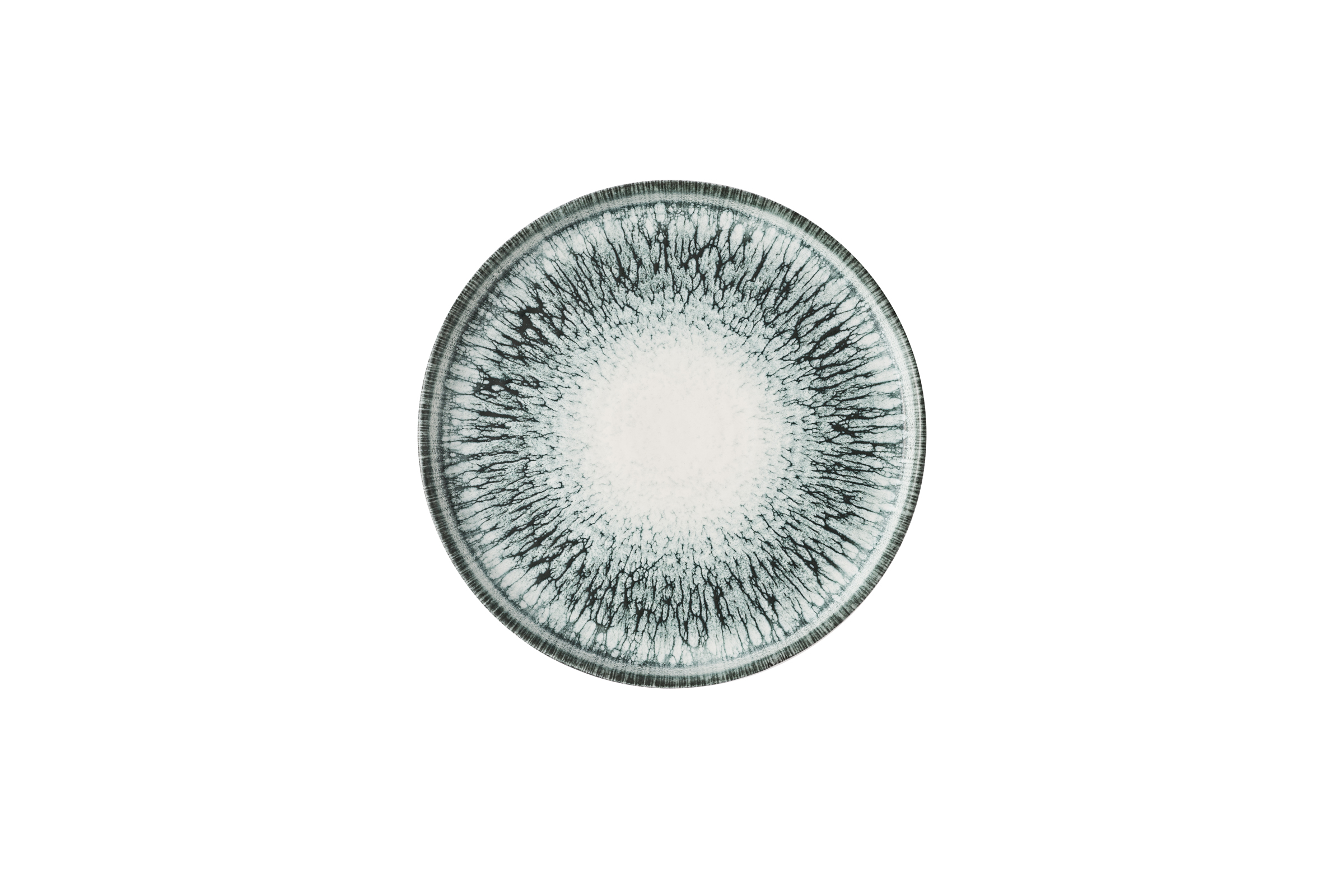 Churchill, Inked Lumé : Midnight Blue - Teller flach m. erhöhten Rand, 21 x 2 cm