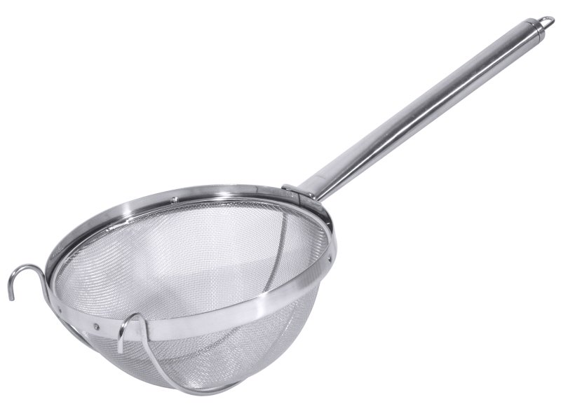 Großküchensieb, I: 7 ltr., D: 30 cm, L: 37,5 cm, Edelstahl