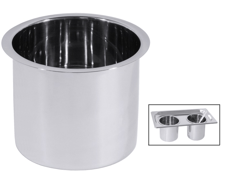 Saucentopf für Chafing Dish, Edelstahl, I: 0,65 ltr., D: 10 cm, H: 7,5 cm