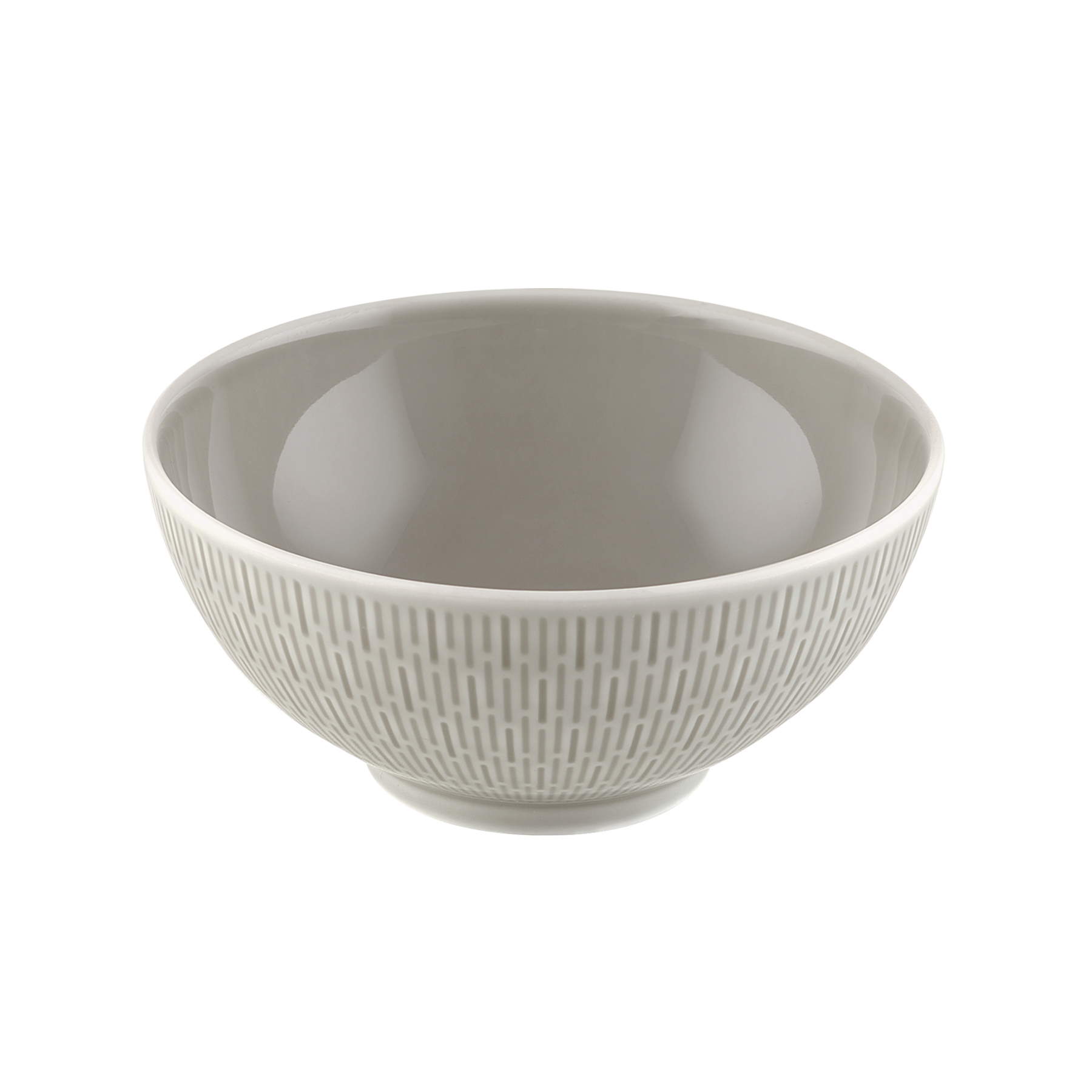 Bauscher, Scope : Glow Gray - Bowl, relief, 13,4 cm/ 0,45 ltr.