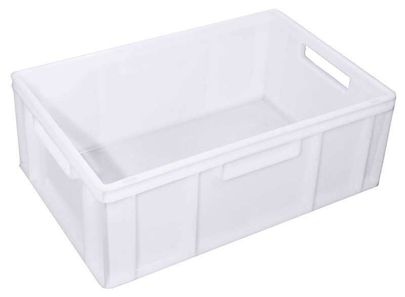 Stapelkasten weiß, 60 x 40 x 21,5 cm, PE