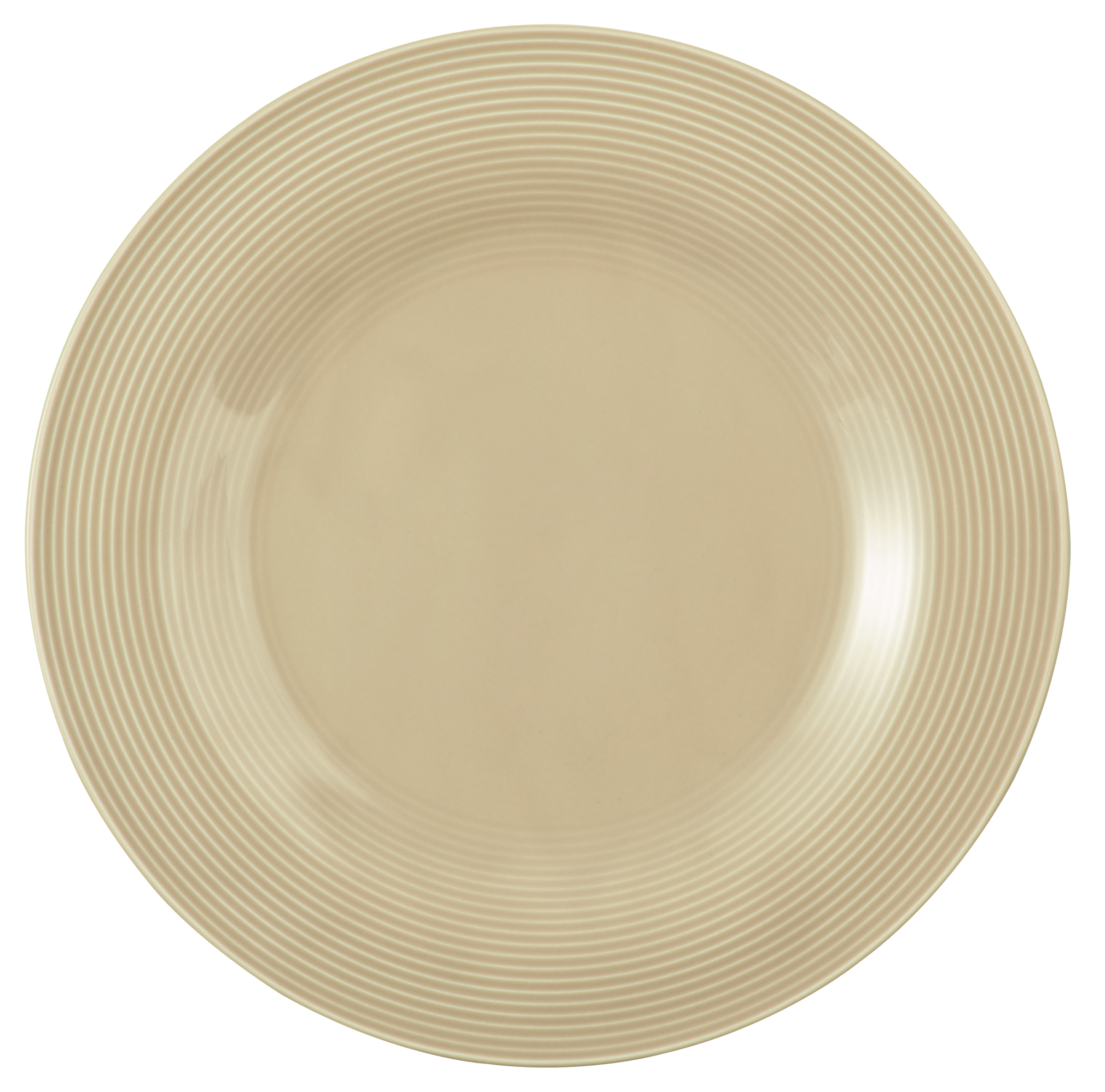 Seltmann Weiden, Beat : Sandbeige - Teller flach mit Relief 30 cm