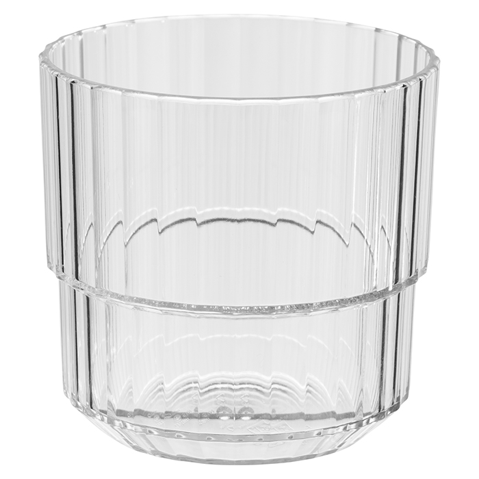 Trinkbecher Linea, Tritan, D: 8,5 cm, H: 8 cm, I: 220 ml, Farbe: crystal clear