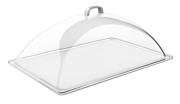 GN Kuppelhaube, 54 x 33 cm, H: 20 cm, Haube aus SAN, passend für GN 1/1