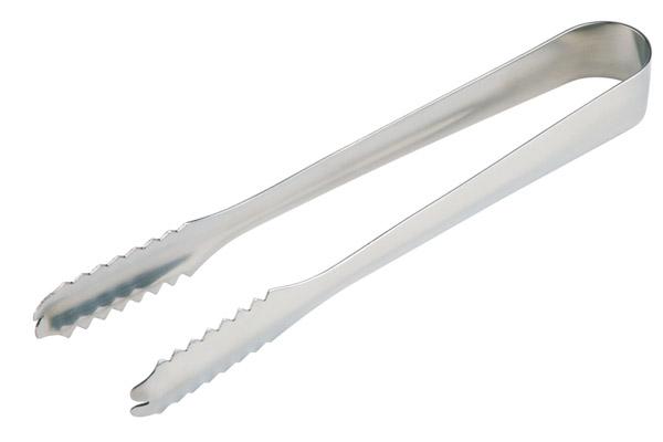 Eiszange 17,5 x 2 cm, Edelstahl, hochglanzpoliert, fugenlos