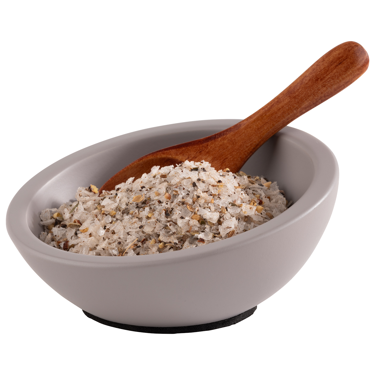 Schale ELEMENT, 3er-Set, Beton, möbelschonende Unterseite, D: 10 cm, H: 4,5 cm, I: 0,05 ltr.