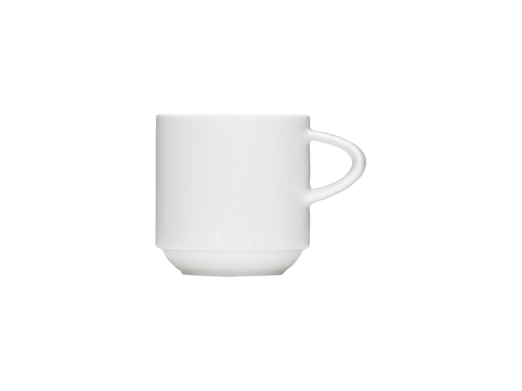 Bauscher, Enjoy - Kaffee-Obere stpb., weiss, uni, 0,25 ltr.