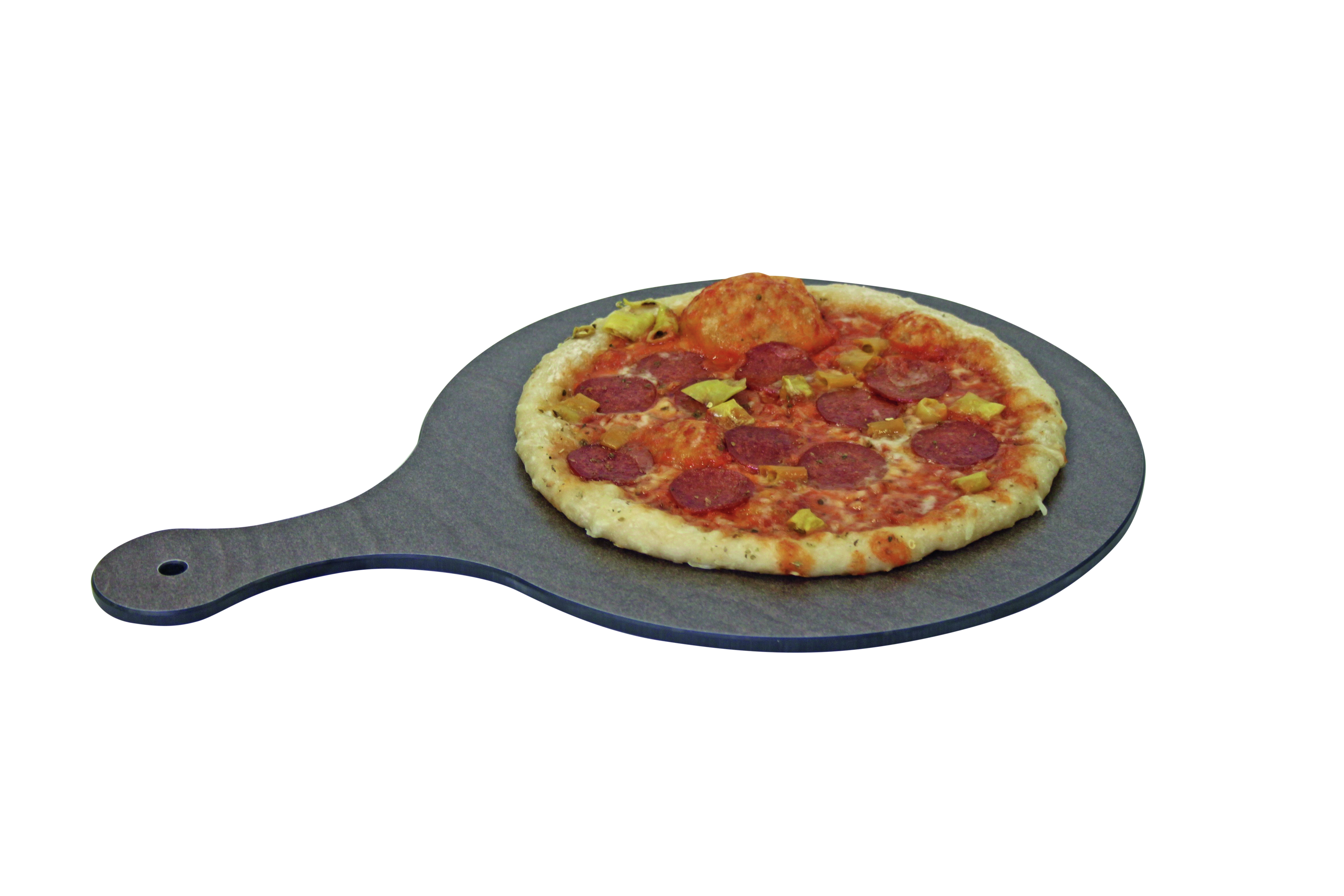 Auslagetablett Sahara dark, rund mit Griff, 320 x 465 x 6 mm