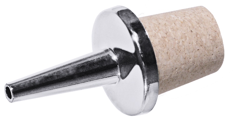 Spritzausgießer, Naturkorken mit Kunststoff, L: 5,5 cm, Durchlauf: 2 mm