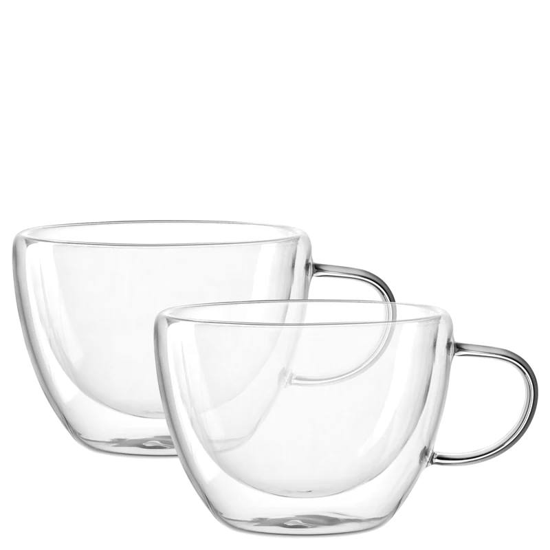 Leonardo, Duo : Tee-Tasse doppelwandig, 2er-Set, Inhalt: 360 ml, D: 11 cm, H: 10 cm