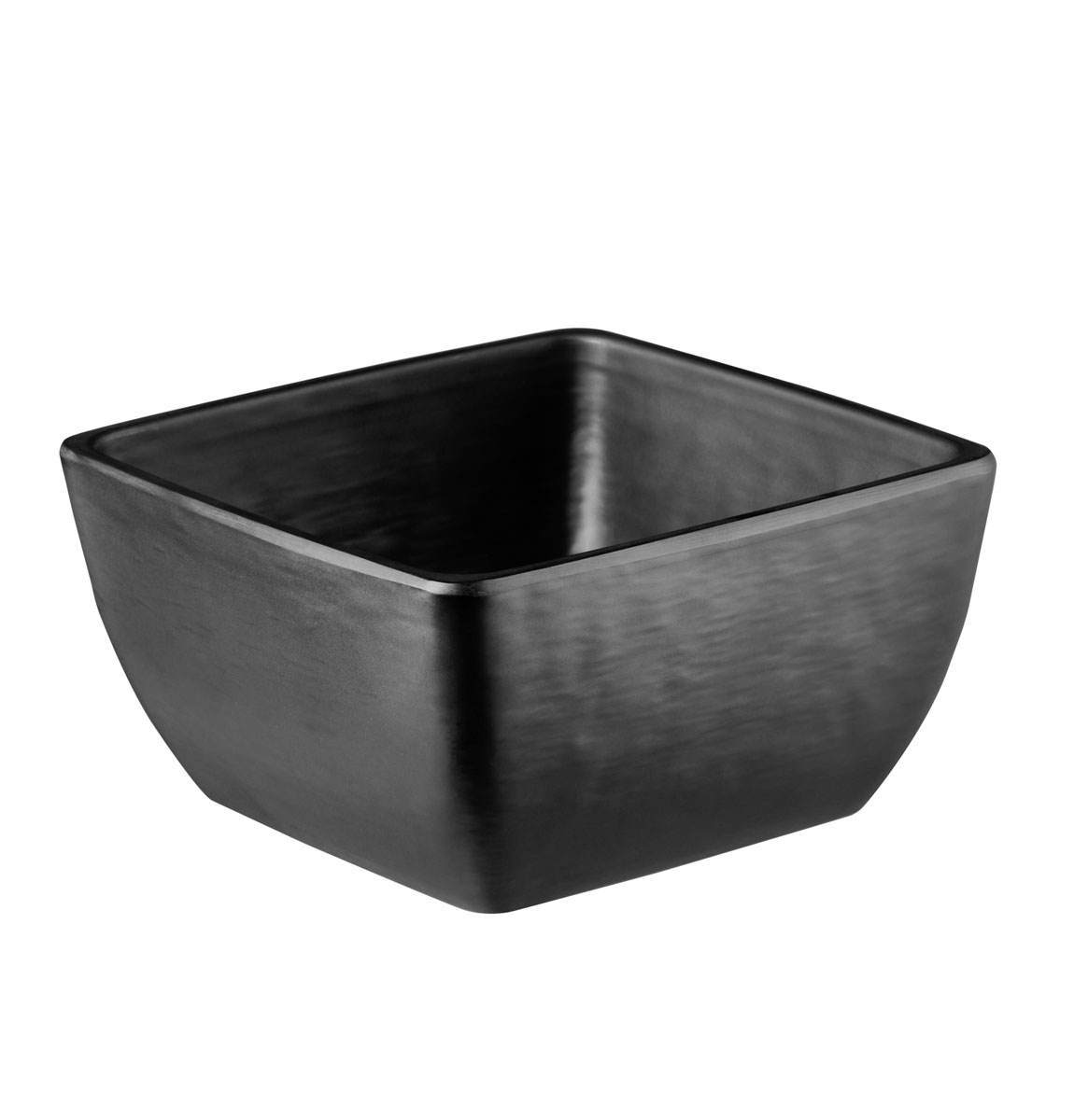 Schale SLATE, 12,5 x 12,5 cm, H: 6,5 cm, 0,4 ltr., Melamin, schwarz, Schieferlook