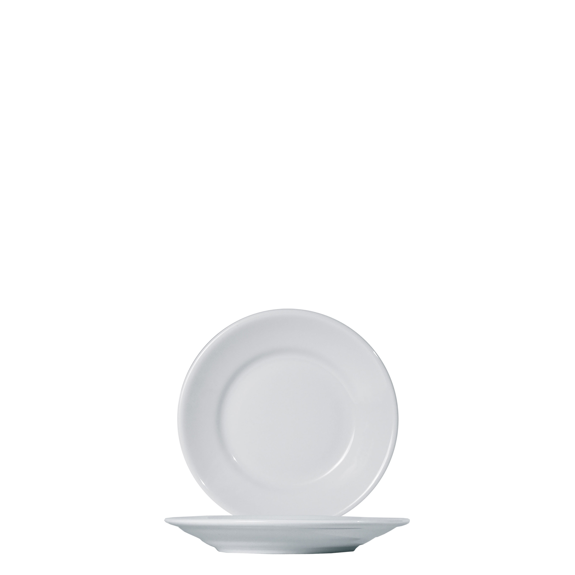 Saturnia, Tivoli - Teller flach Fahne, weiss, uni, 17,5 cm