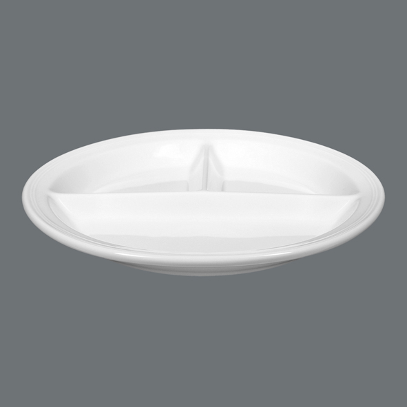 Seltmann Weiden, Vitalis - Platte rund 3 tlg., weiss, uni, 25,5 cm