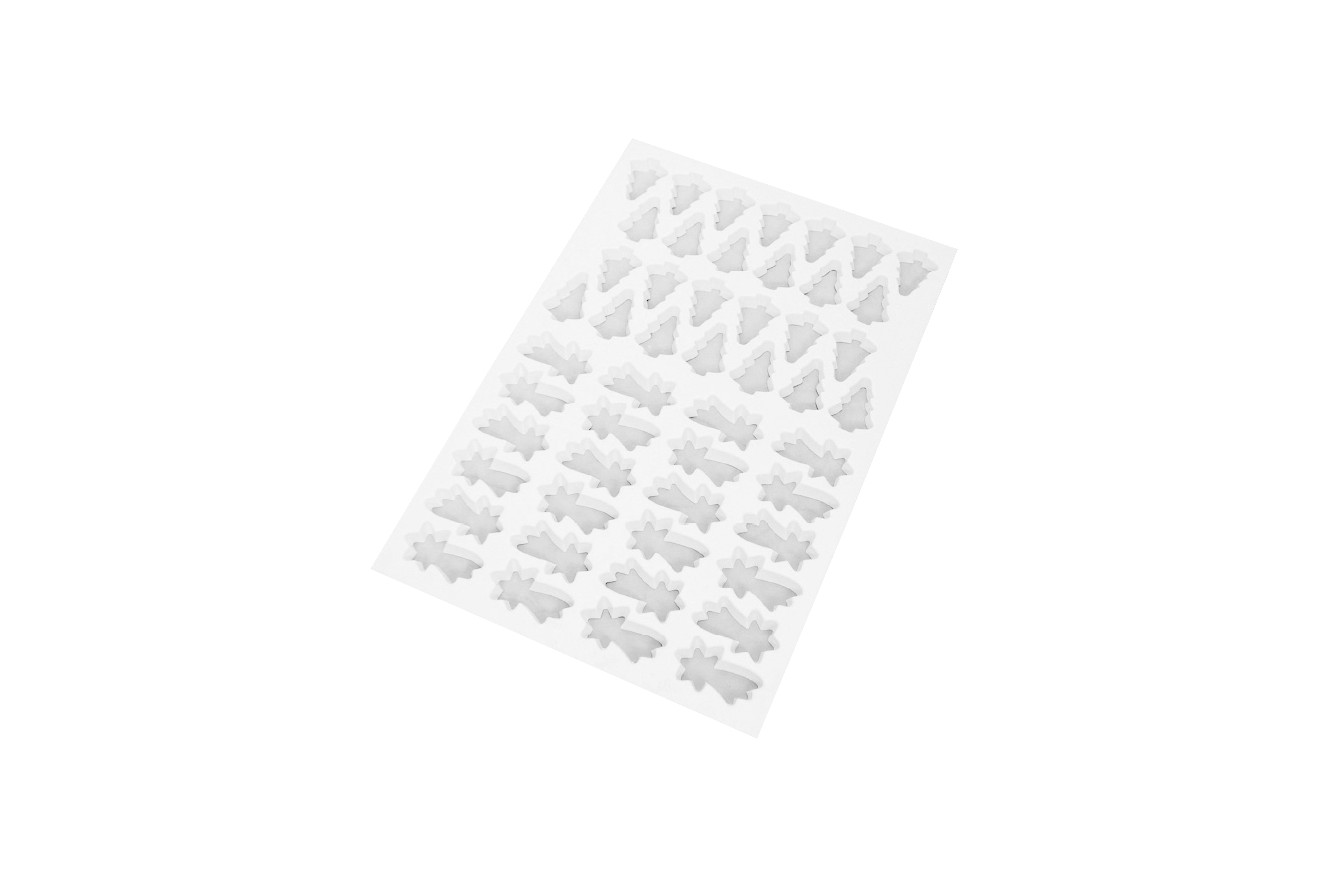 Ausstechmatte aus Kunststoff Tanne/ Komet, No. 9, 80 mm/ 66 mm