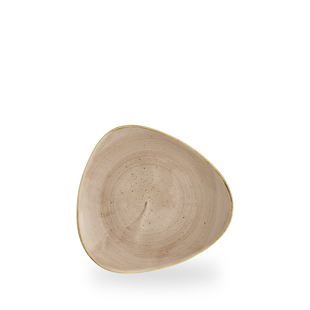 Churchill, Stonecast : Truffle - Teller flach dreieckig, 20,3 cm