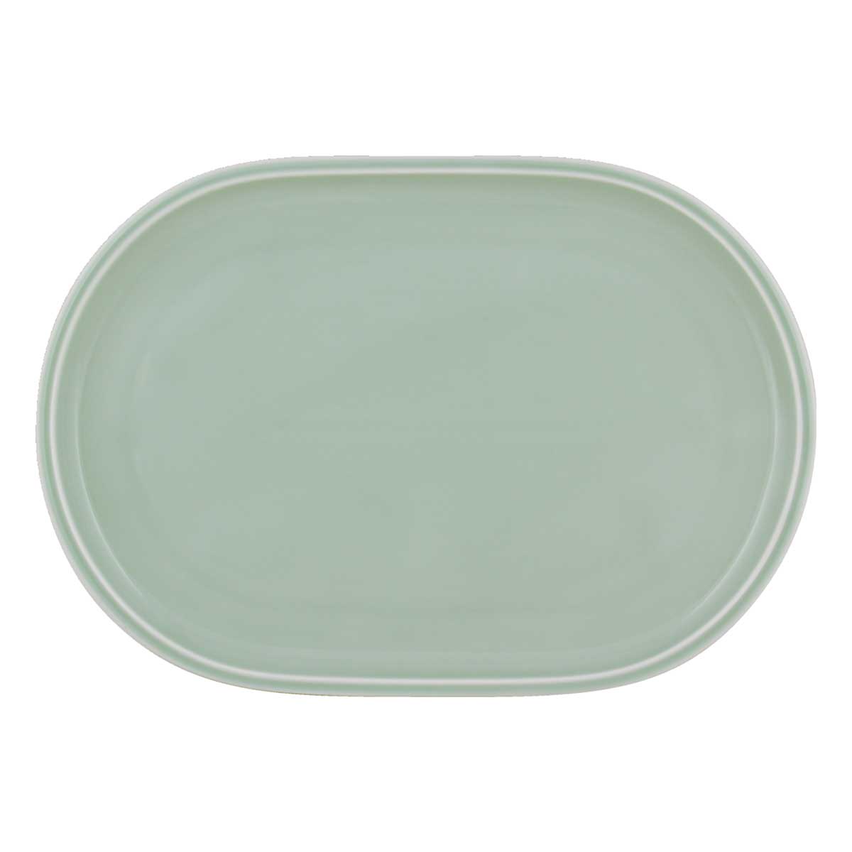 Schönwald, Shiro Glaze : Frost - Platte oval coup, 36 x 24 cm