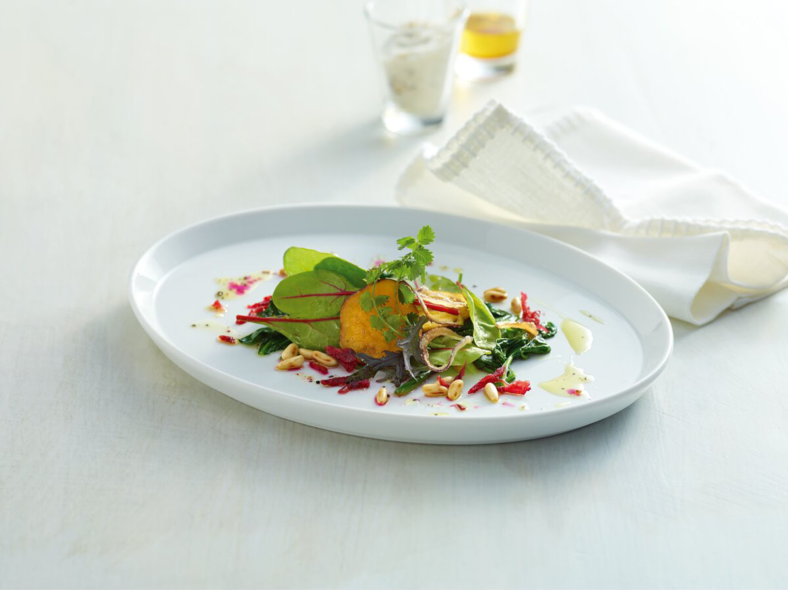 Schönwald, Scandic : Teller flach oval coup, uni, weiss, 28 x 21 cm