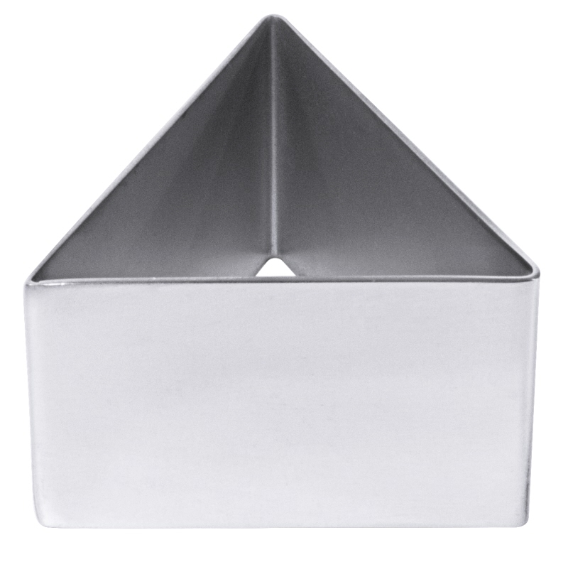 Schaumspeisenform, dreieckig, fugenlos, EdSt., L: 6 cm, H: 4 cm