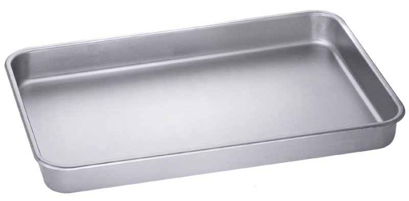 Schale rechteckig, EdSt. 18/10, matt poliert, 65 x 40 x 5 cm, I: 11 ltr.