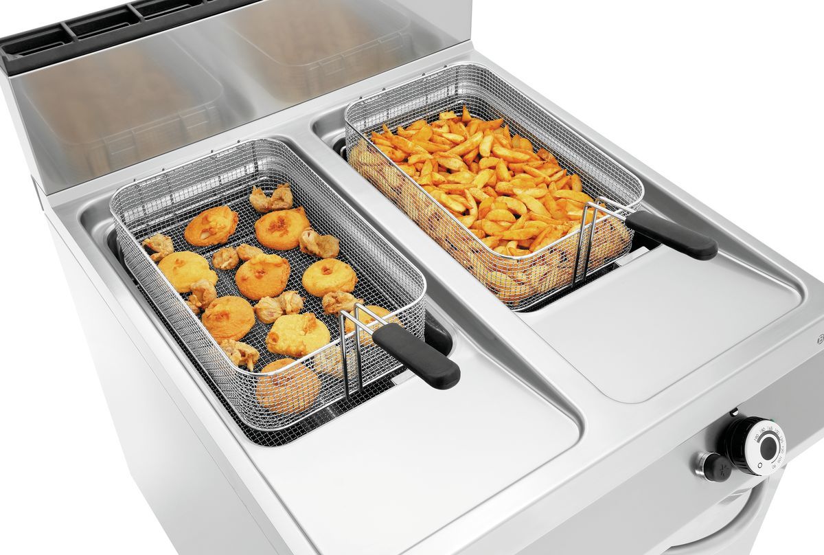 Gas-Standfritteuse, 2 Becken