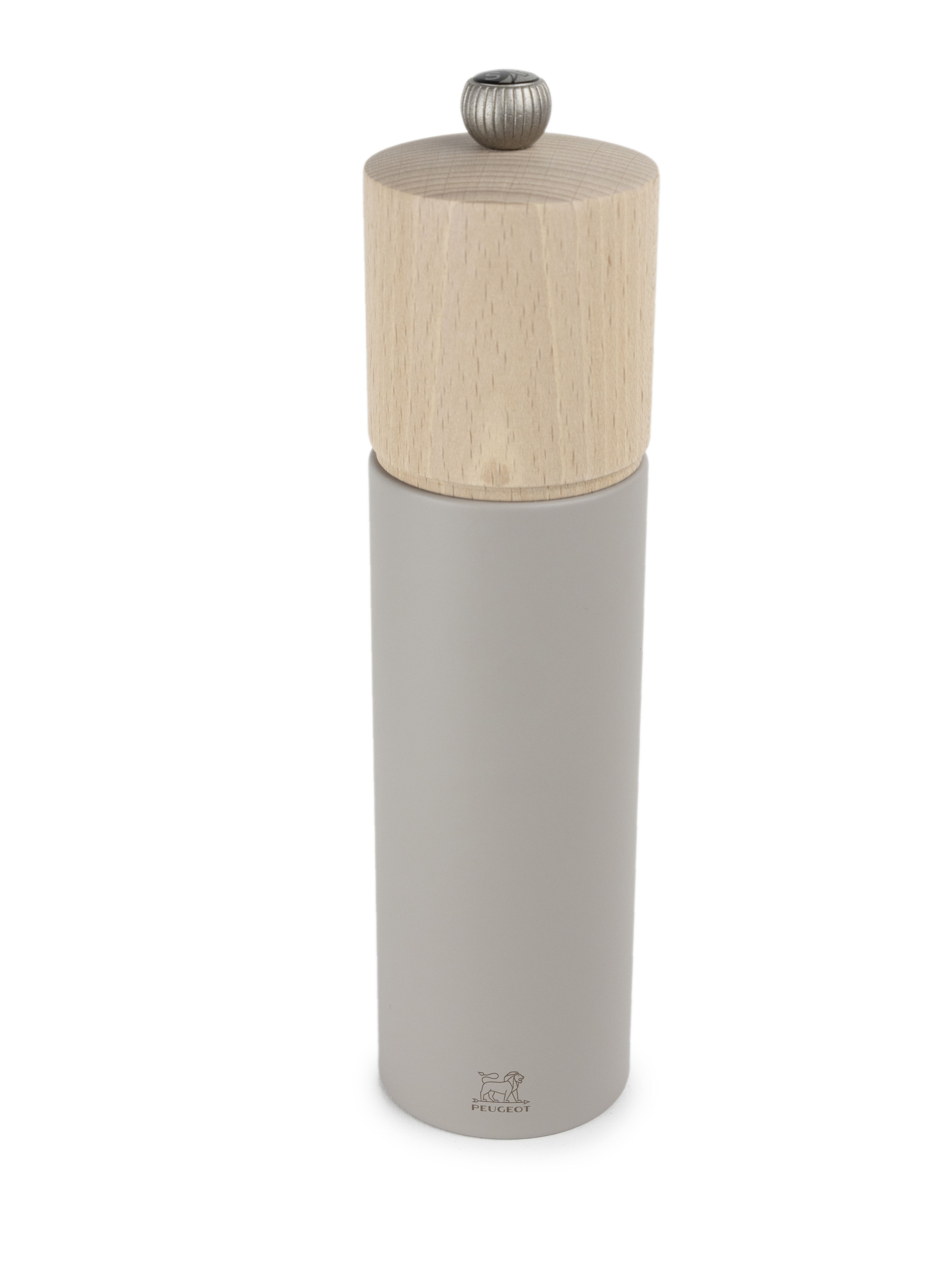 Peugeot : Boreal - Salzmühle, manuelle Buchenholz-Mühle, Größe: 21 cm, Farbe: kieselgrau