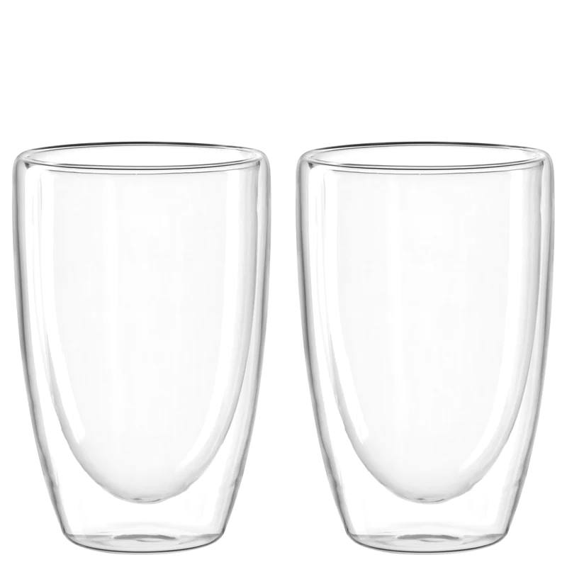 Leonardo, Duo : Latte Macchiato-Becher doppelwandig, 2er-Set, I: 400 ml, D: 9 cm, H: 14 cm