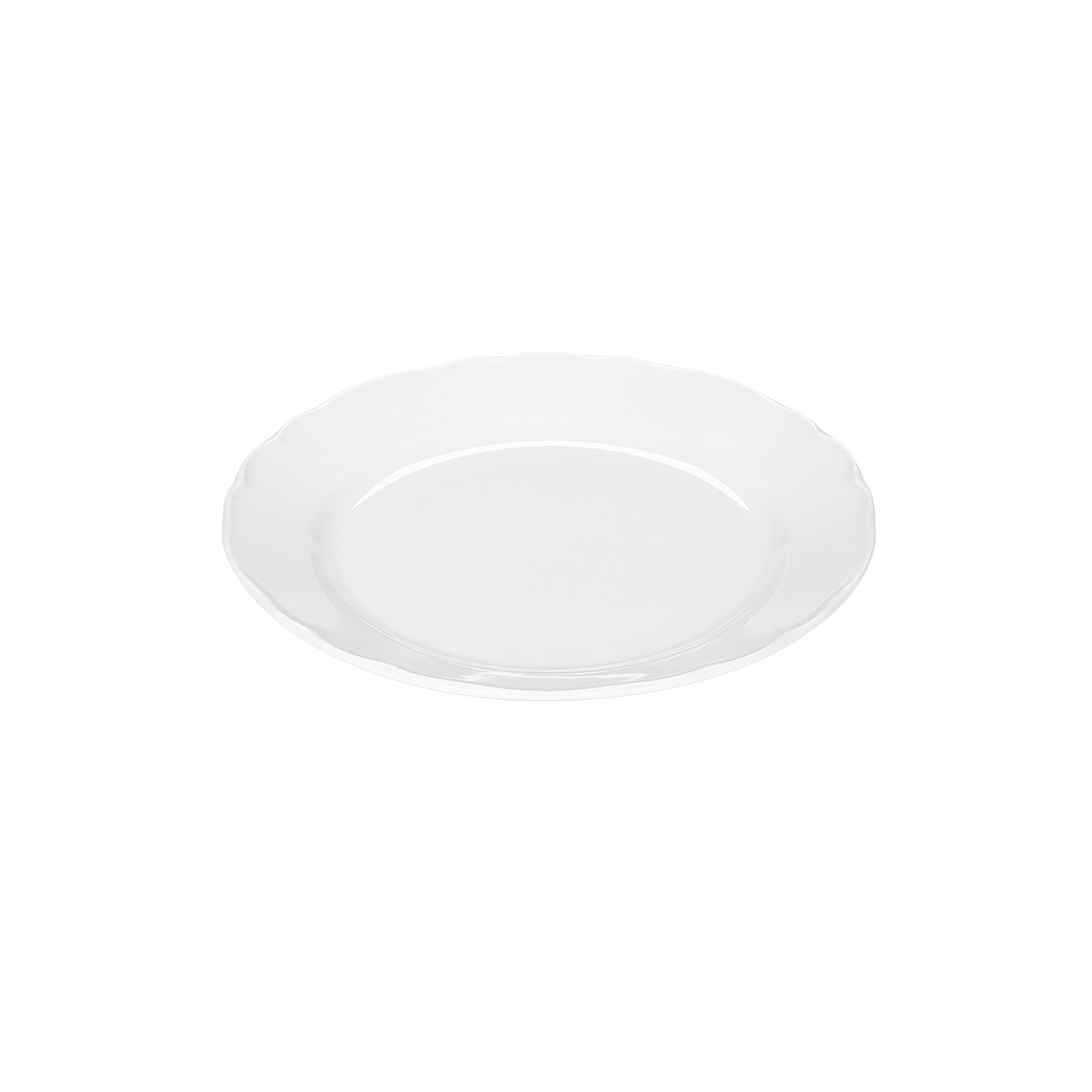 Bauscher, Marie Christine - Teller flach Fahne, weiss, uni, 19 cm