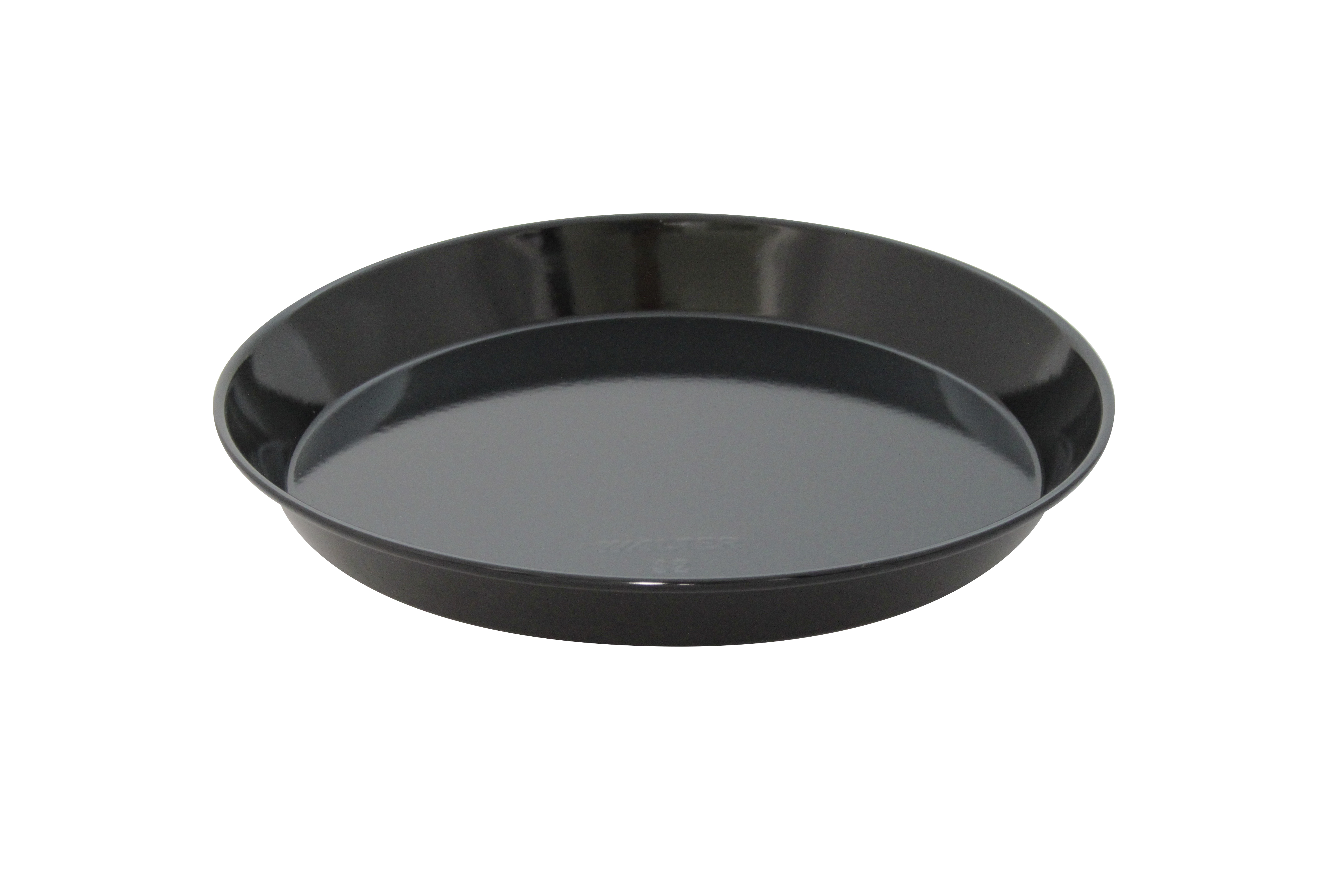 Kuchenblech, emailiert, schwarz, D: 320 mm, H: 35 mm, V: 2,35 ltr.