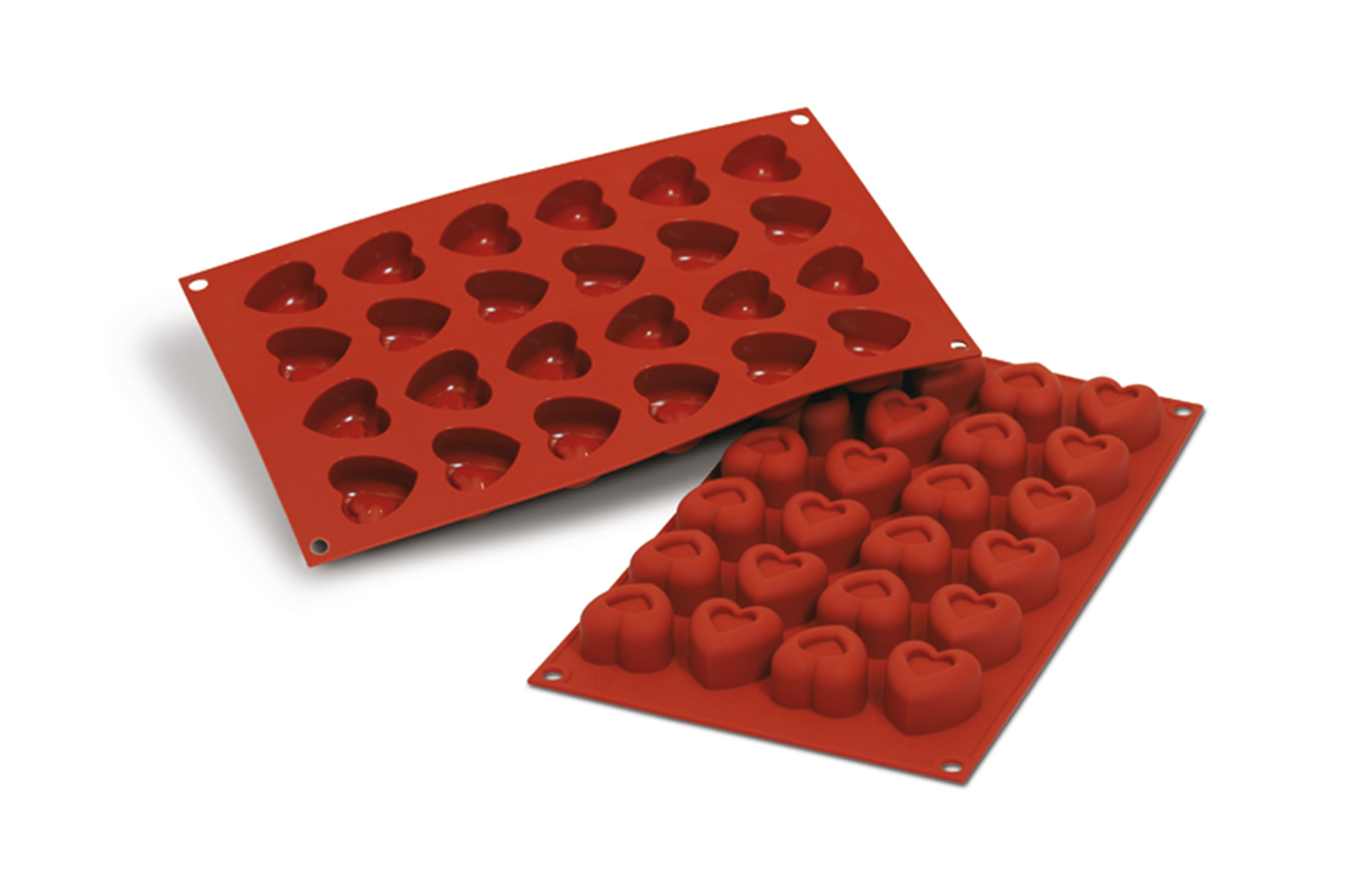 Silikon - Backform Herz Passion, D: 37 x 36 mm, H: 23 mm